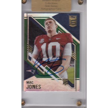 MAC JONES 2021 ROOKIE WESTERN RESERVE COLLECTIBLES AUTOGRAPHED NEW ENGLAND PATS
