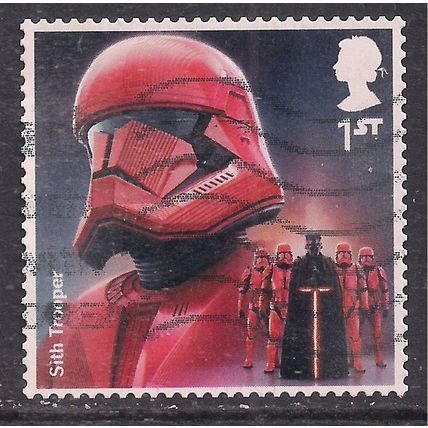GB 2019 QE2 1st Star Wars Sith Trooper Self Adhesive used SG 4305 ( L46 )