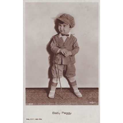 Baby Peggy Dressed As Boy Child Star Actress Berlin Postcard