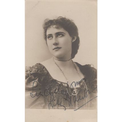 Lily Hanbury Edwardian Shakespeare Actress Hand Signed Postcard