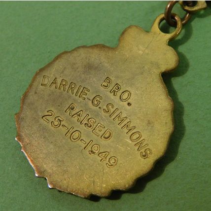 Vintage RAOB Buffaloes Gilt Metal Enamel Primo Jewel Medal 1949 Green Lodge 7368