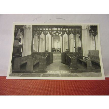 HOLY TRINITY CHURCH, BLYTHBURGH, SUFFOLK. unused vintage postcard RP (D) =