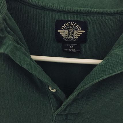 Preowned Dockers Men's Green Medium Polo