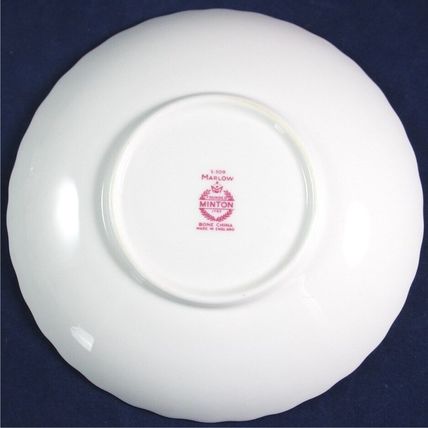 Minton Marlow Bone China Floral Cup & Saucer Set, Wreath Backstamp, Unused Cond!