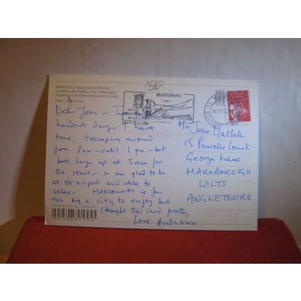 MARSEILLE, FRANCE used postcard 2001 postmark =