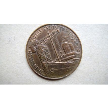 1924 Wembley British Empire Exhibition Souvenir Commerce & Industry Token