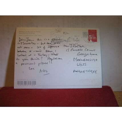 NOTRE-DAME DE LA GARDE, MARSEILLE, FRANCE used postcard 2002 pm =