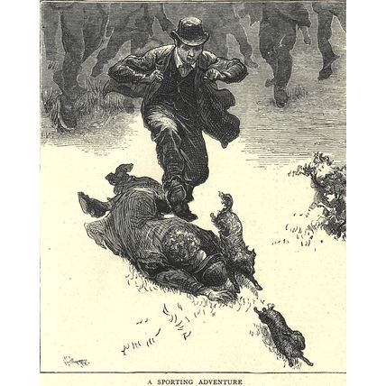 VOLUNTEER REVIEW AT BRIGHTON 1872 Horace Harral VICTORIAN ENGRAVING