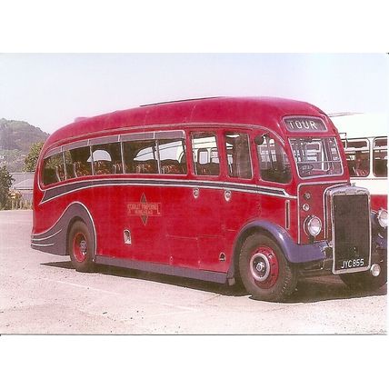 Colour Photograph of Scarlet Pimpernel Motors of Minehead - JYC 855