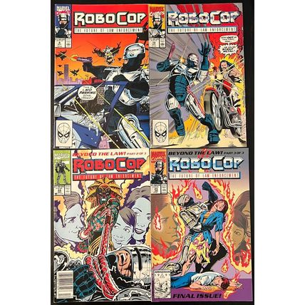 RoboCop #8, 10, 22, 23 1990 Marvel Comics Zayix Comics