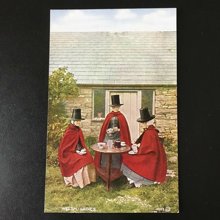 Valentines Valesque Welsh Ladies Postcard 10053 MINT- Unused & PERFECT