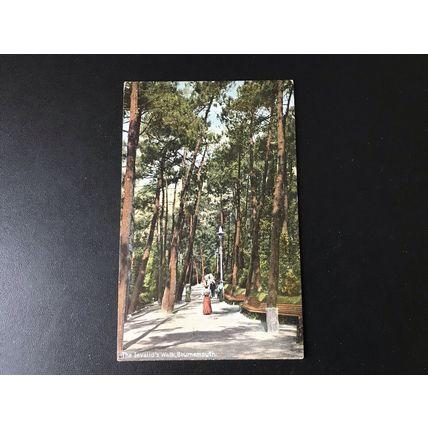 Vintage Beale Fancy fair Postcard The Invalids Walk Bournemouth 1907 stamp USED