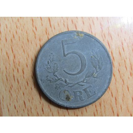 Denmark 1944 5 Ore Coin
