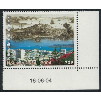New Caledonia 150th Anniversary of Noumea 70f Corner Date 2004 MNH SG#1325
