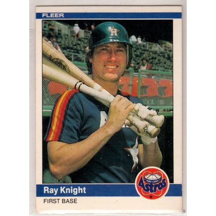 1984 Fleer baseball card #229 Ray Knight - Astros