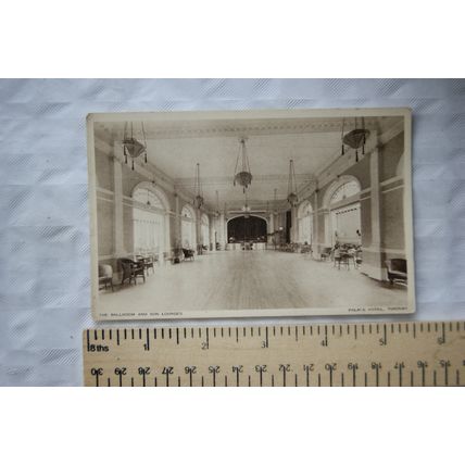vintage Postcard The Ballroom & Sun Lounges, Palace Hotel Torquay, Devon