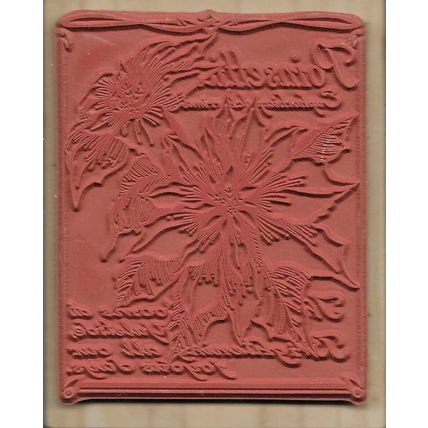 Santa Rosa 2001. Wood Mounted Rubber Stamp. App 10x12cm. Stamping Cardmaking