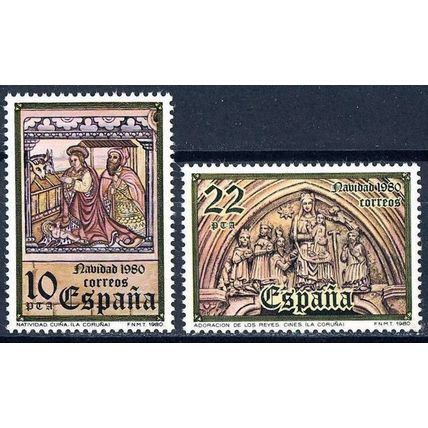 España. 1980. Mi # 2483 / 84. Navidad. Christmas