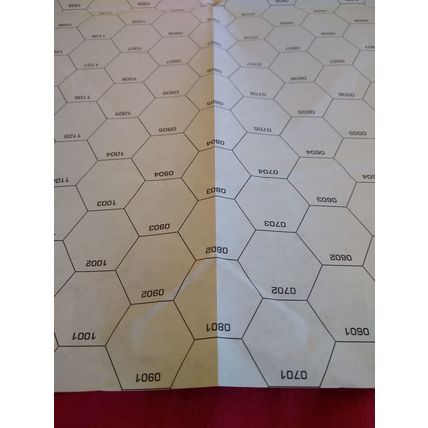 Unused Classic BattleTech Paper Map CBT Large Mountain #1 Crumpled