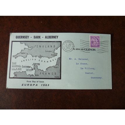 Channel Islands 1963 Guernsey-Sark Europa Commodore Shipping FDI local stamps