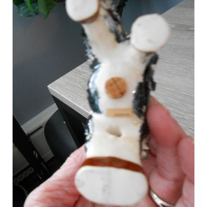 Mid century, black / white donkey, salt/ pepper shakers, Japan
