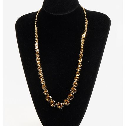 LES NEREIDES PARIS Gold Tone Embellished Pendant Necklace - NEW (RARE & COLLECT)