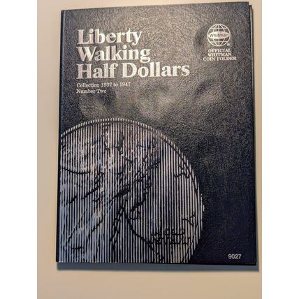 Whitman liberty walking half dollar folder #2 1937-1947D vol.#9027 no reserve