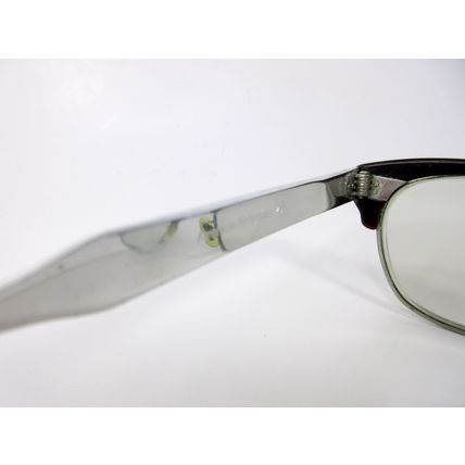 True Vintage American Optical 4 3/4 Eyeglass Frames Cateye Metal Brown Bakelite