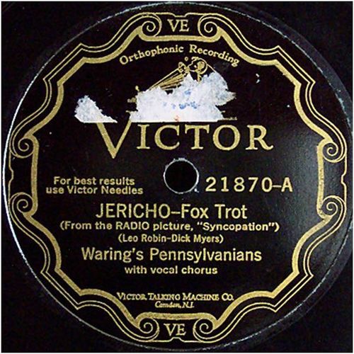 Victor 78 #21870 - "Jericho" & "I'll Always Be In Love With You" - Fred Waring