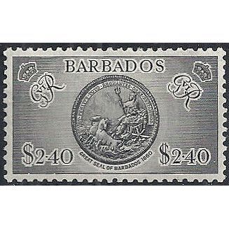 Barbados 1950 SG282 $2.40c Black Mounted Mint ...