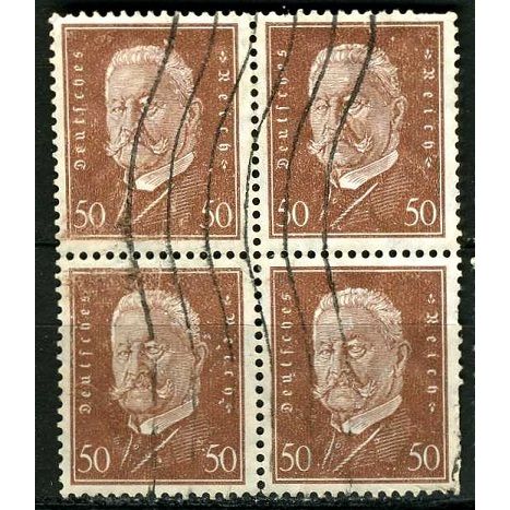 1928 Michel 420 - fine used (o) - block of 4