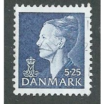 DEN 1997 5.25KR 'QUEEN MARGRETHE II' FINE USED (EBID43-069)
