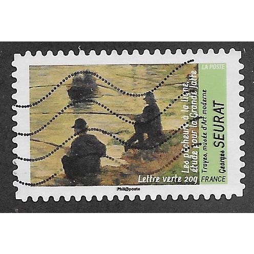 FRA 2013 (58c) 'ART- PAINTINGS IN WATER - SEURAT' FINE USED(EBID55-697)
