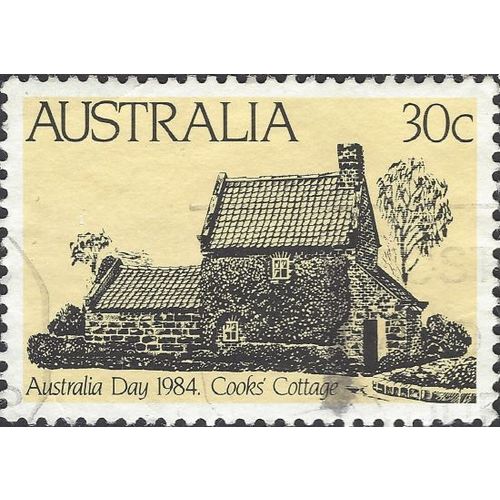 AUSTRALIA, Cook's Cottage, yellow 1984, 30c