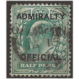 1903 O101 1/2d Blue-Green Admiralty Official Fine Used ..