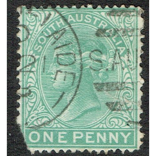 South Australia 1876 1d Green Perf 15 SG173 AvU