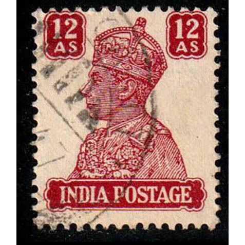 India 1941 King George VI 12A Used Stamp