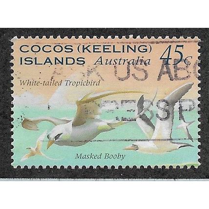 CKI 1995 45c 'WHITE TAILED TROPIC BIRD' FINE USED (EBID70-891)
