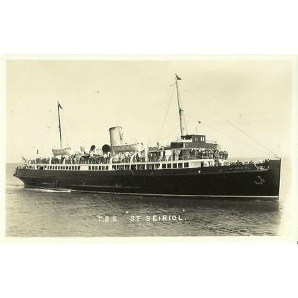 Liverpool & North Wales SS Co. SS ST SEIRIOL Postcard (Feilden)