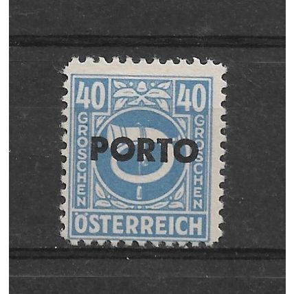 Austria.D966 40g Posthorn (Blue).Mounted Mint.Aug22