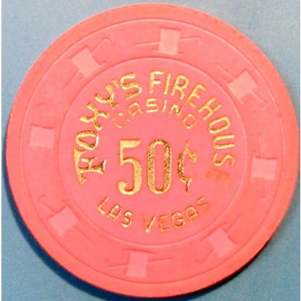 Foxy's Firehouse. 50¢ Casino Chip. Las Vegas, NV. Rare. X71.