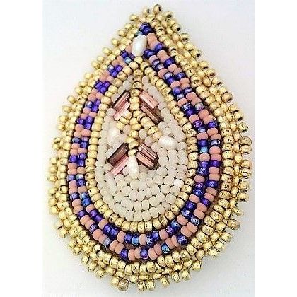 Freshwater Pearl Beaded Artistic Brooch Pin