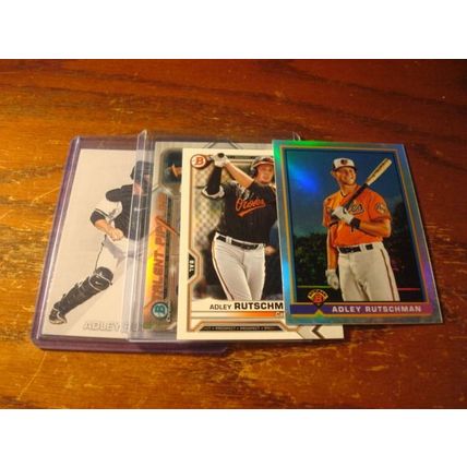 2020-2022, Bowman, 4-Cards, w/Rc's, ADLEY RUTSCHMAN, Orioles