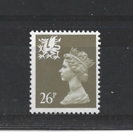 Wales.W62 26p Drab.Unmounted Mint.Aug25