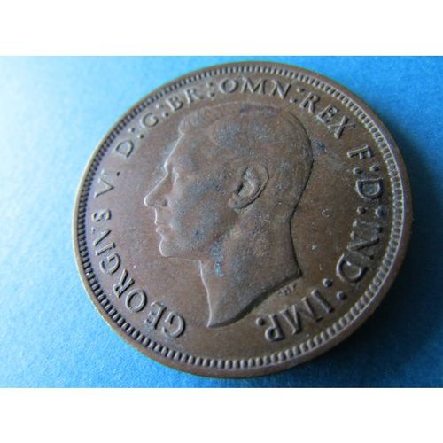 1939 GEORGE VI ONE PENNY - COIN - 4 FREE POST. T