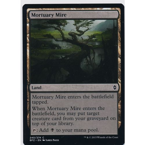 Magic the Gathering MTG Battle For Zendikar 240/274 Mortuary Mire
