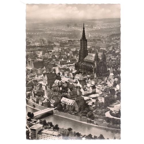 TEILANSICHT MIT DOM, , ULM, GERMANY unused vintage postcard.. =