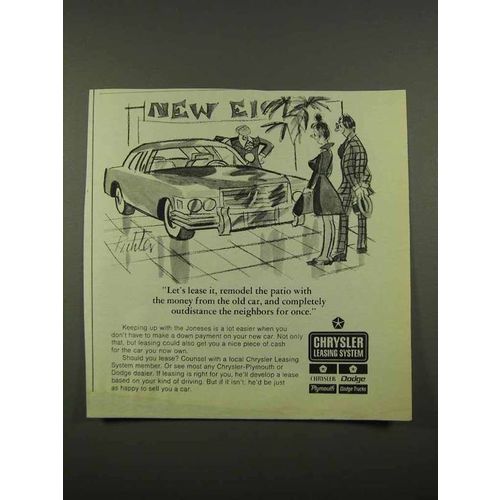 1975 Chrysler Leasing System Ad - Remodel the Patio