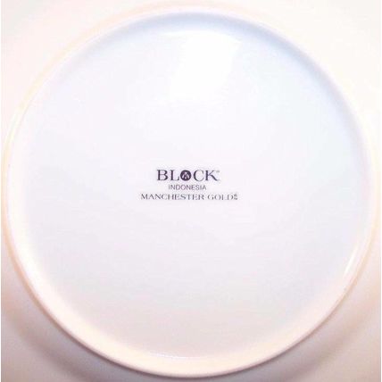 Block Manchester Gold Salad Dessert Plate, Excellent Condition!