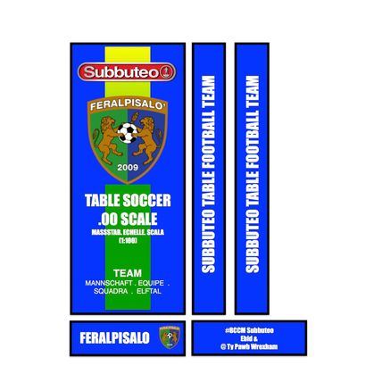 Tabletop Football Subbuteo Box Label Feralpisalo (ITA)